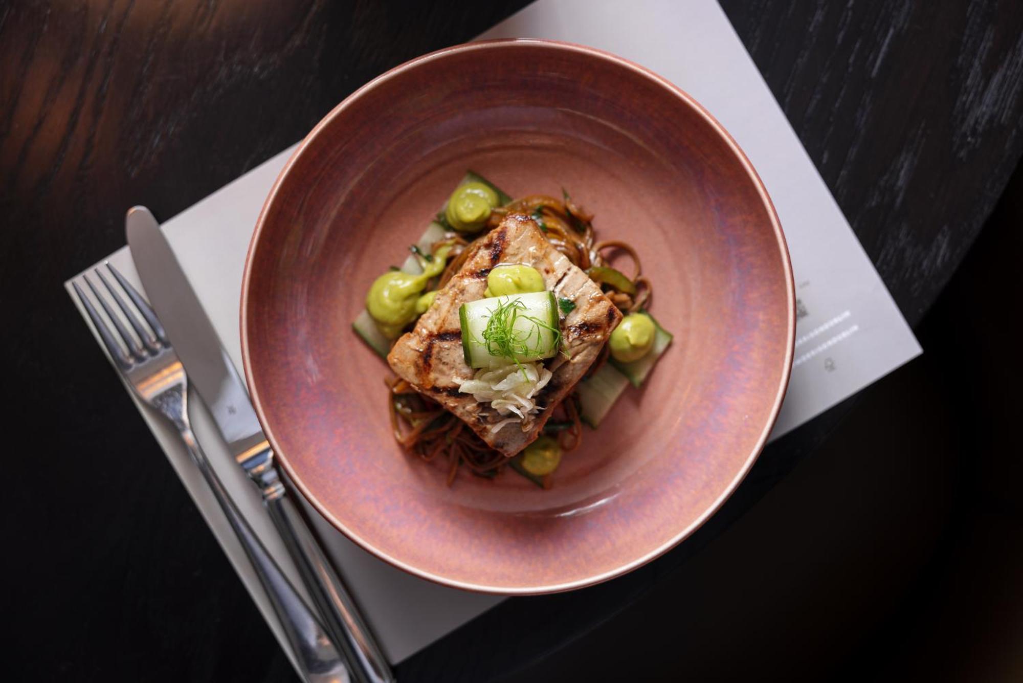 The Morrison Dublin, Curio Collection By Hilton Hotel Екстериор снимка A dish at the restaurant